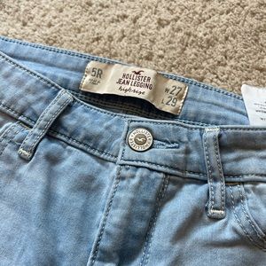 Hollister High Rise Jean Legging Size 5R Lght Wash